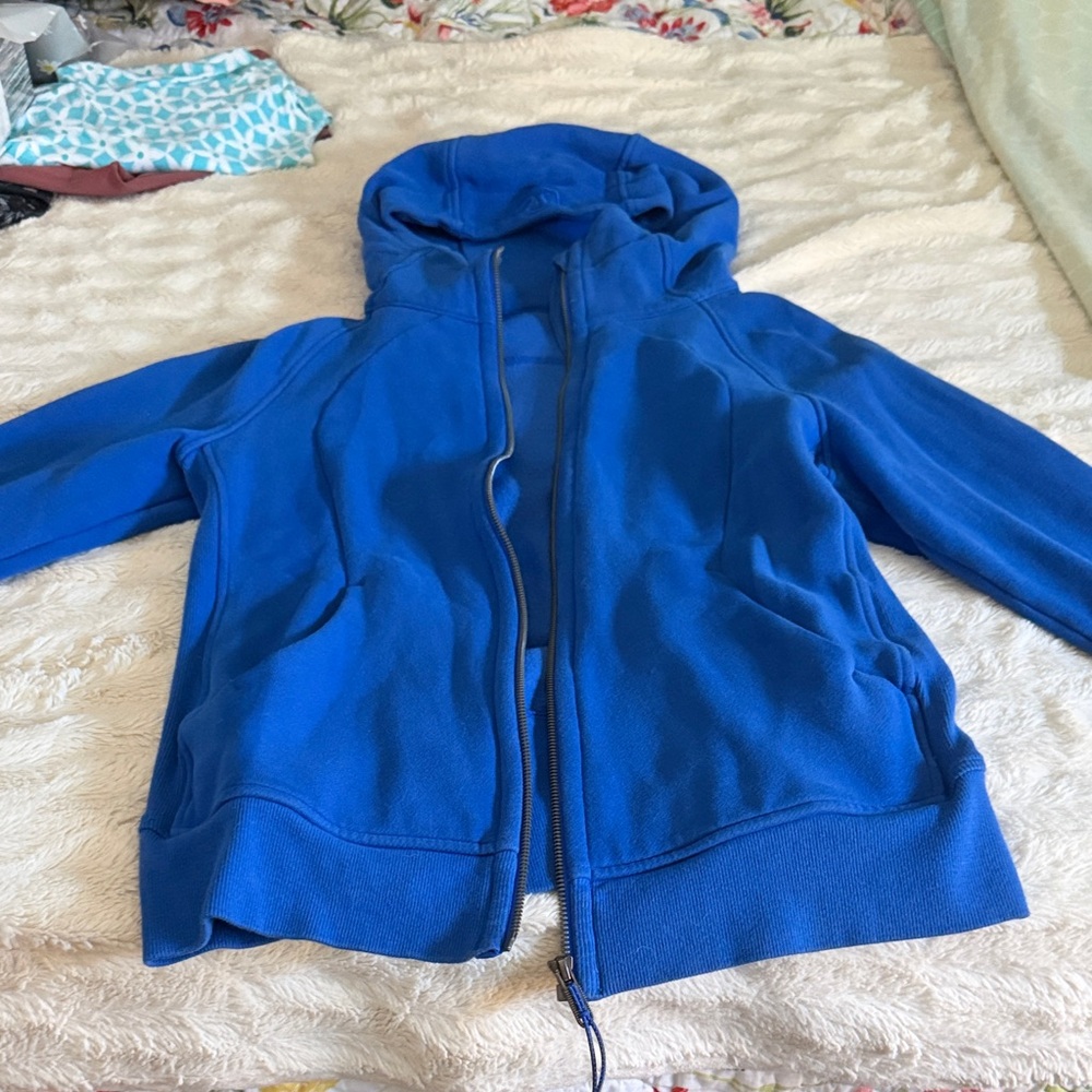 Lululemon Athletica Blue Fleece Jacket size 10 - Picture 3 of 9